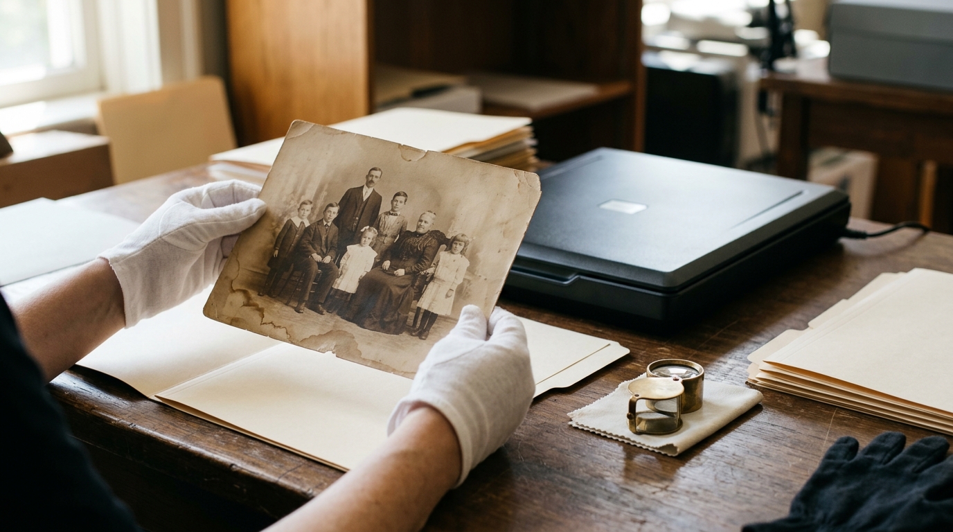 Restaurar fotos antigas manchadas com IA: guia prático