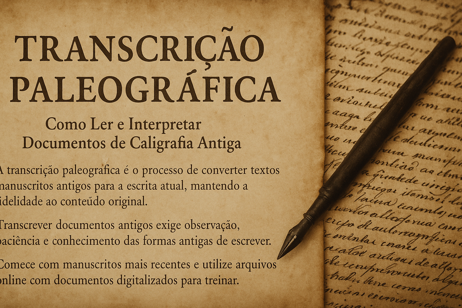 Transcrição Paleográfica: Ler e Interpretar Documentos Antigo
