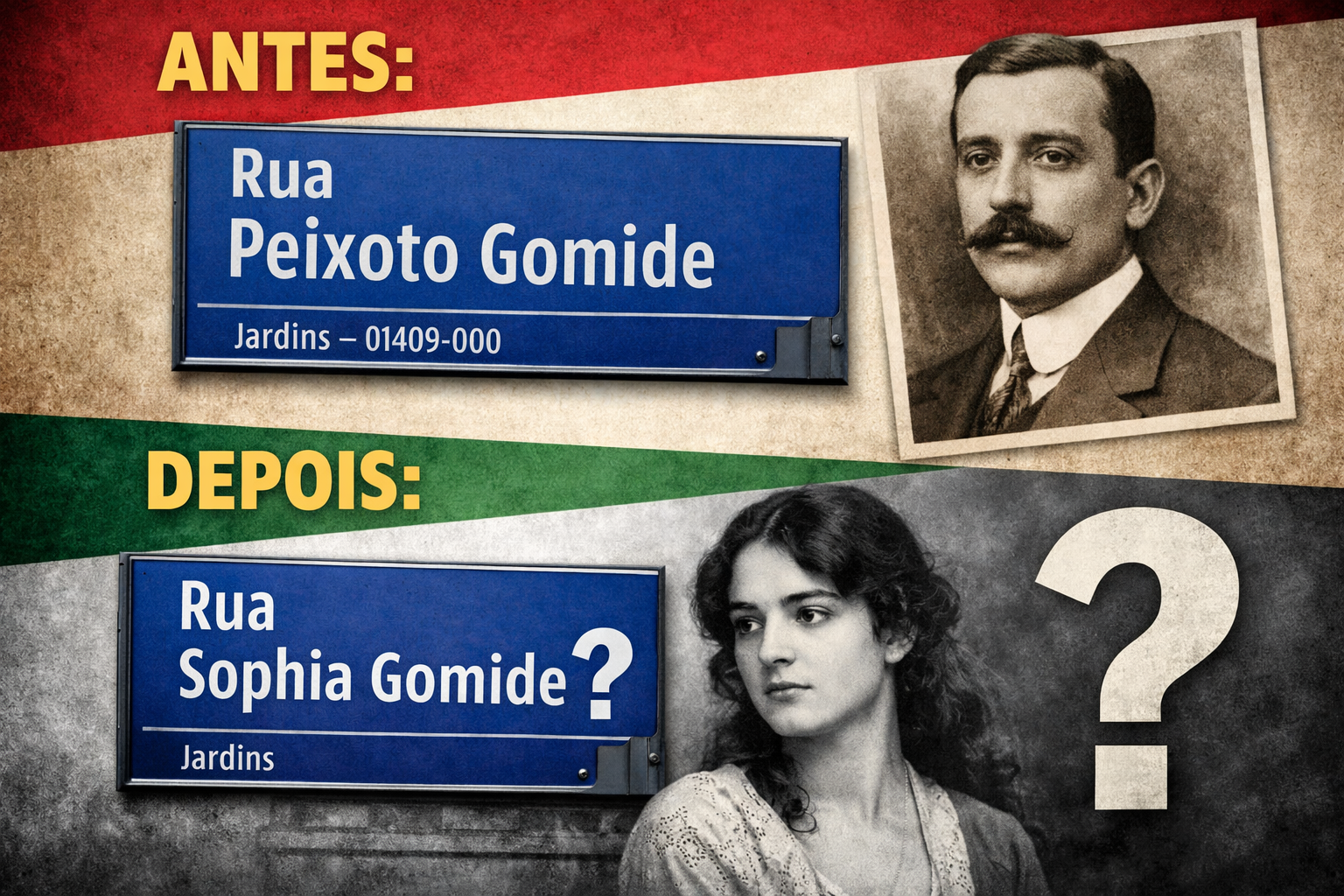 Rua Peixoto Gomide pode virar Rua Sophia Gomide: entenda o debate.
