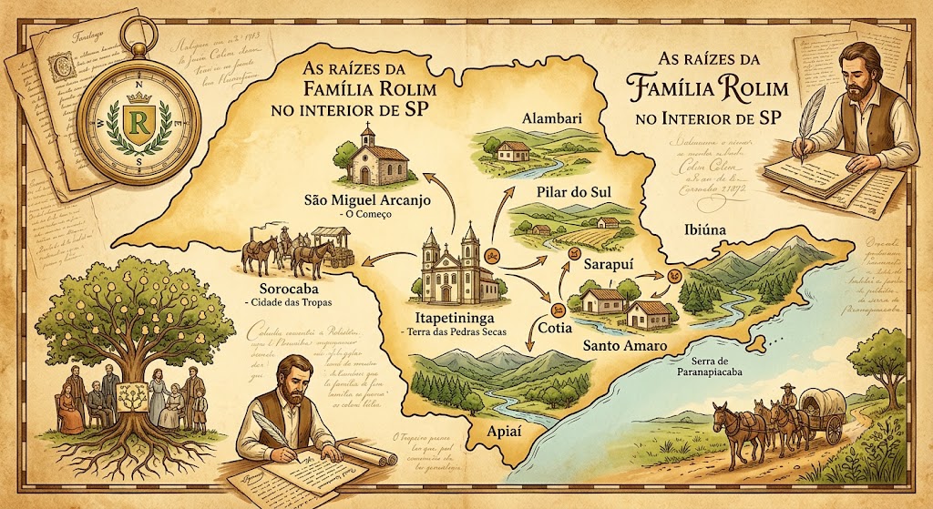 As Cidades de São Paulo Onde os Rolim Deixaram sua Marca