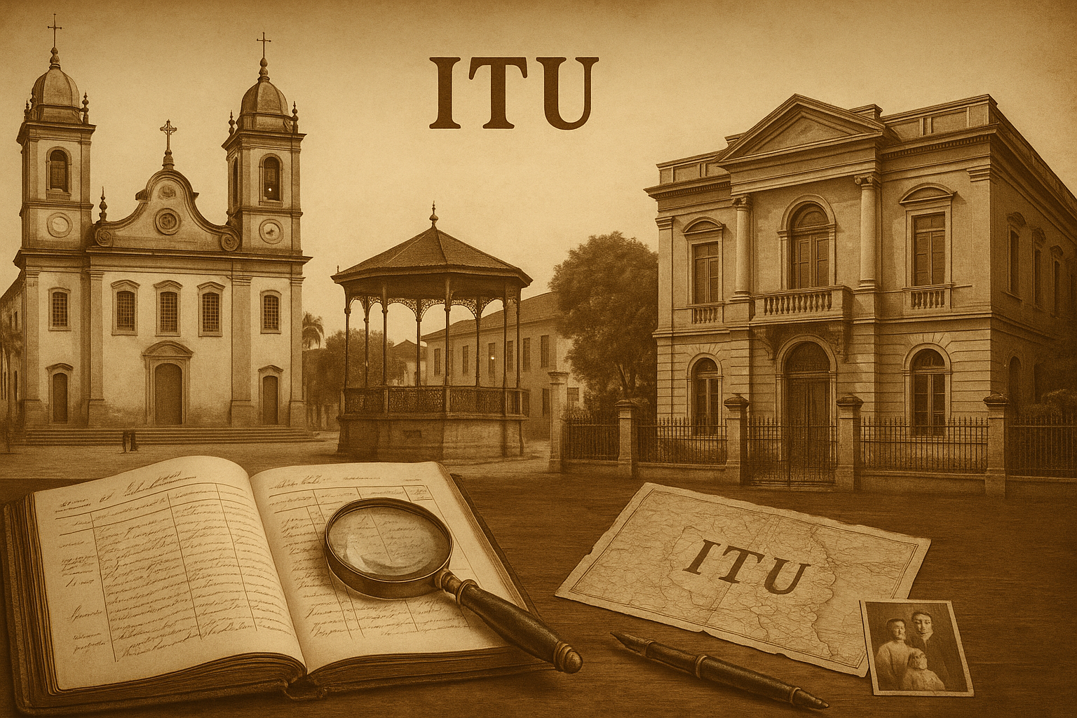 Itu (SP) centro histórico, Candelária e acervos para sua genealogia