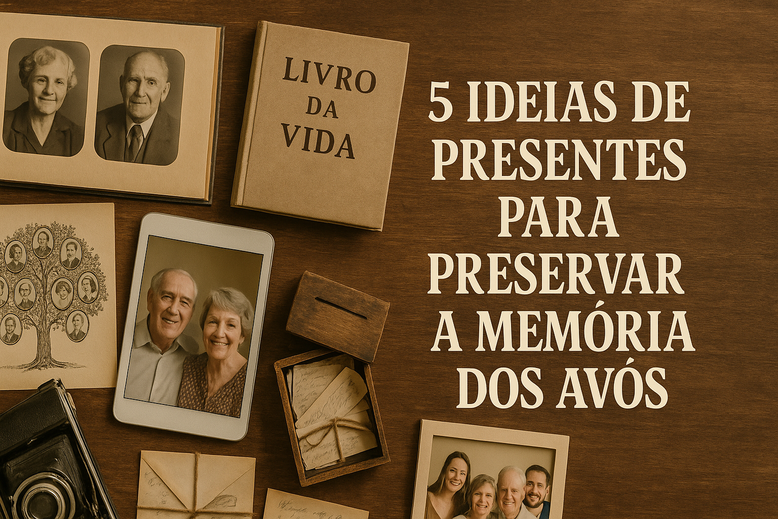 5 ideias de presentes emocionantes e significativos para preservar a memória dos avós: