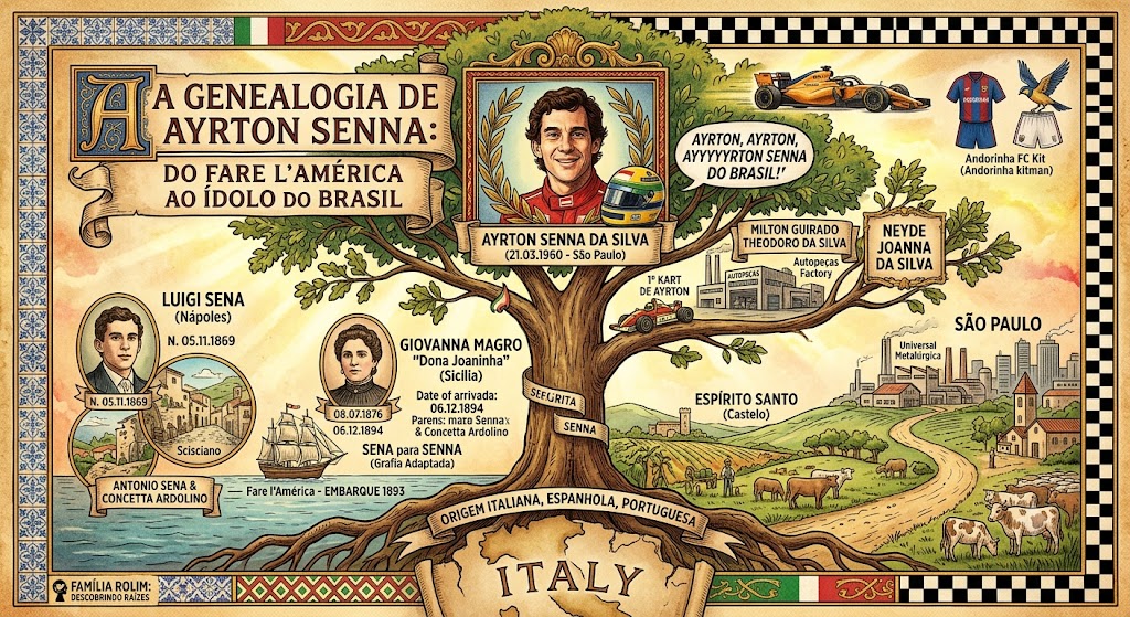 Ayrton Senna: O Sobrenome que Veio da Itália