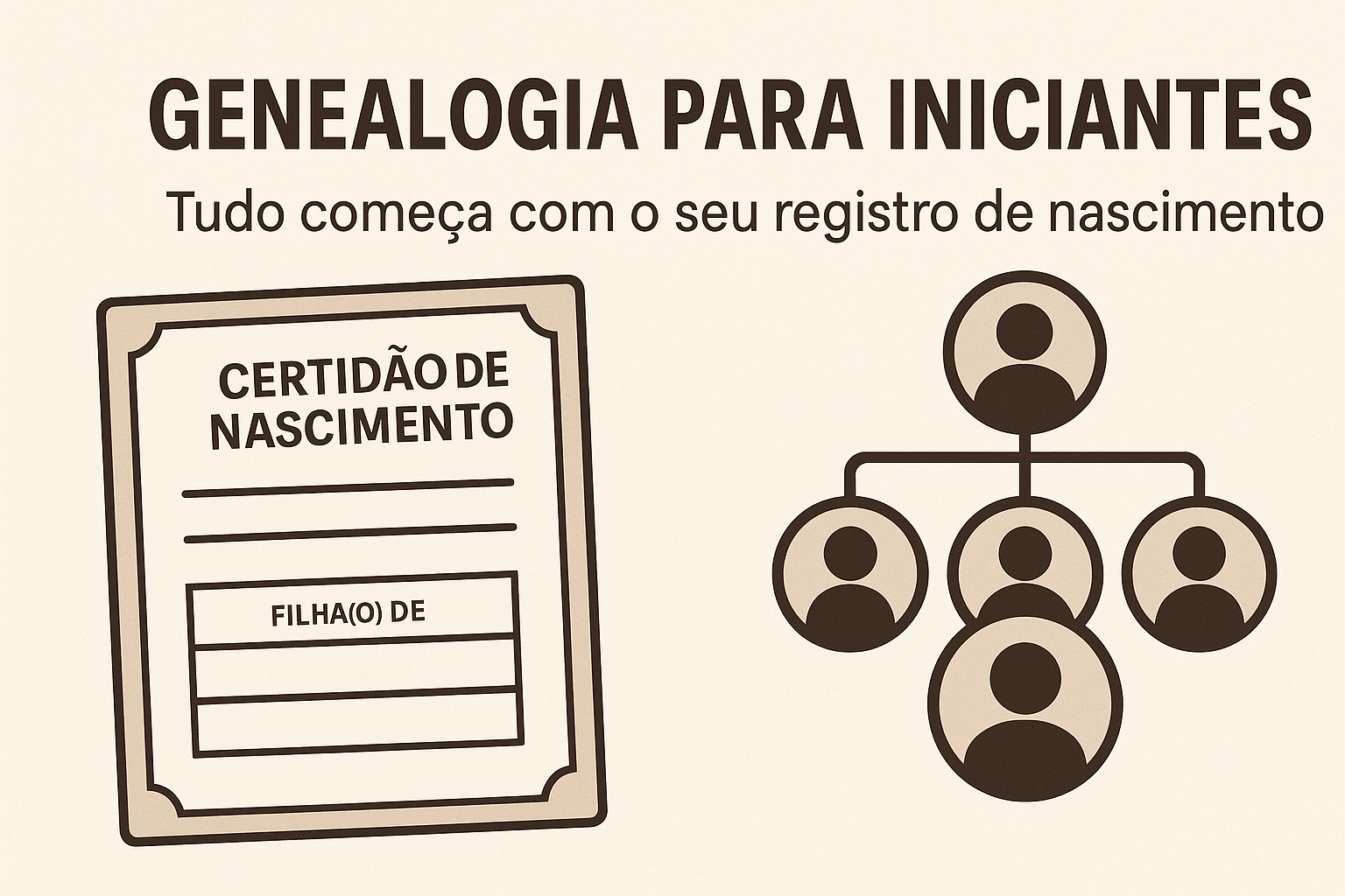 Tudo começa com o seu registro de nascimento.