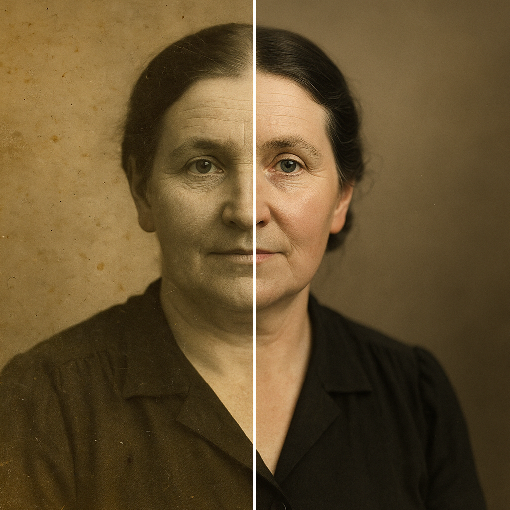 Reconstrução de Fotografias Antigas Com a IA